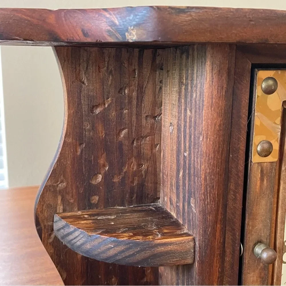 Vintage 1993 House of Lloyd Colonial Style Wall or Mantel Rustic Wooden Clock
